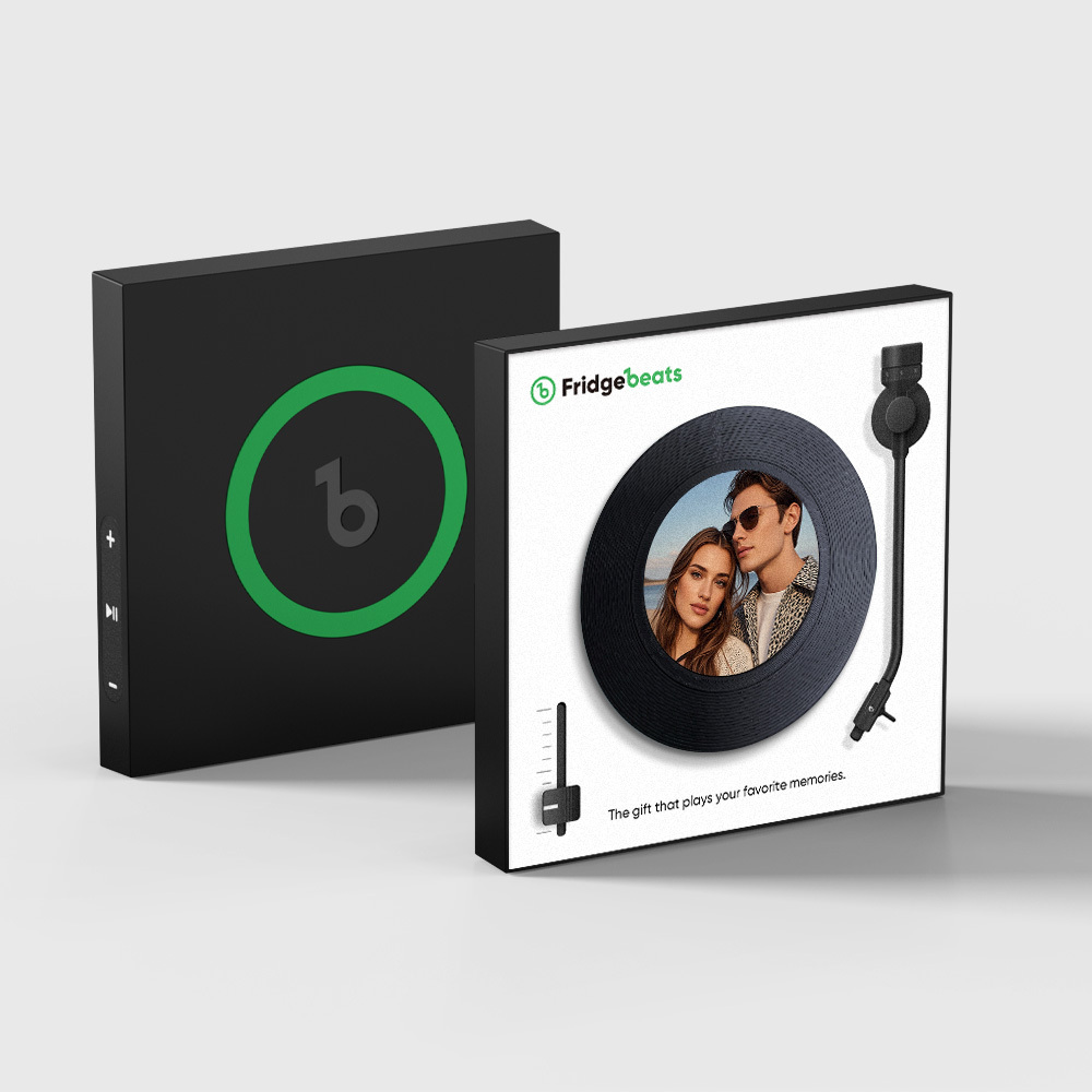 Custom Music Fridge Magnet with Photo Supports NFC Functionality Gifts for Couple