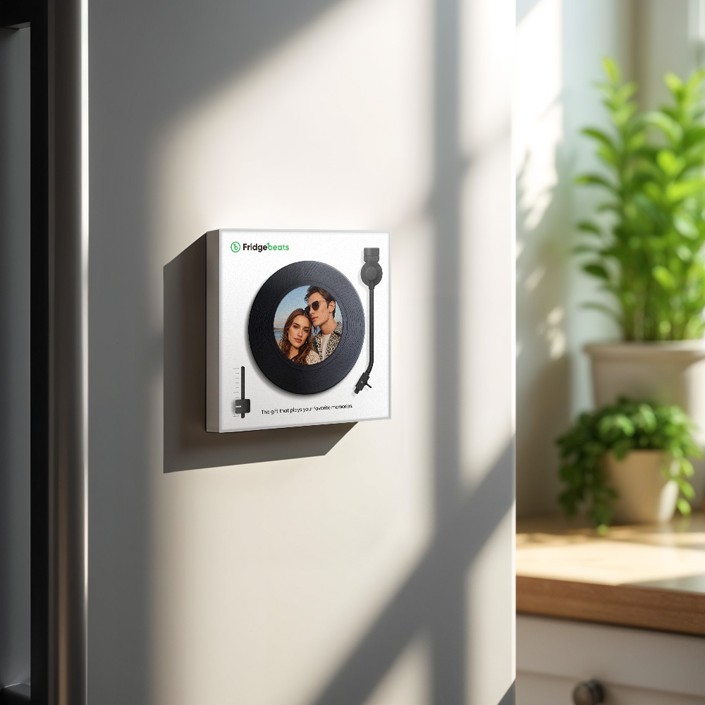 Custom Music Fridge Magnet with Photo Supports NFC Functionality Gifts for Couple