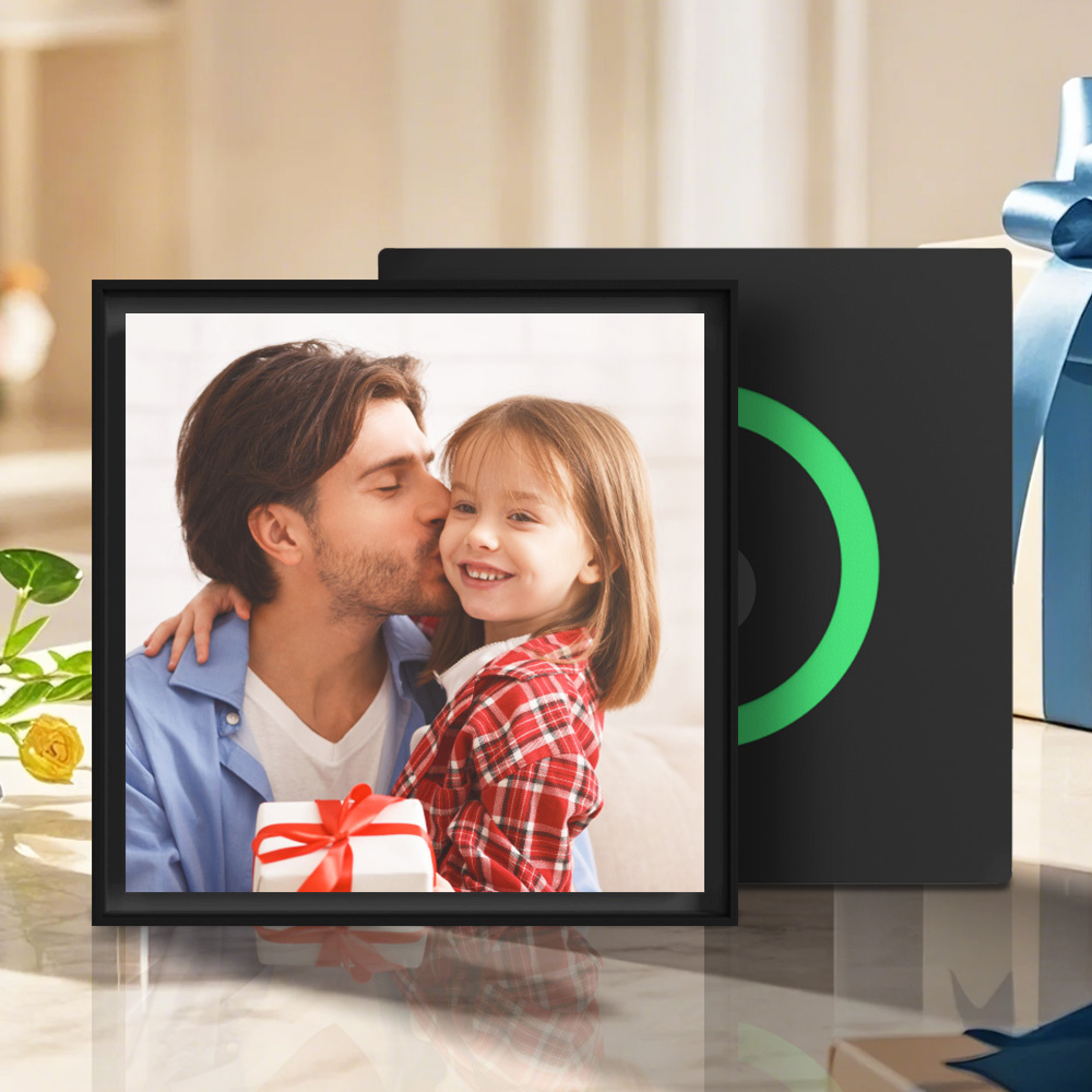 Father's Day Gift Custom Music & Photo Fridge Magnet Can Customize 1-6 Vinyl and Songs - GetPhotoSocksUk