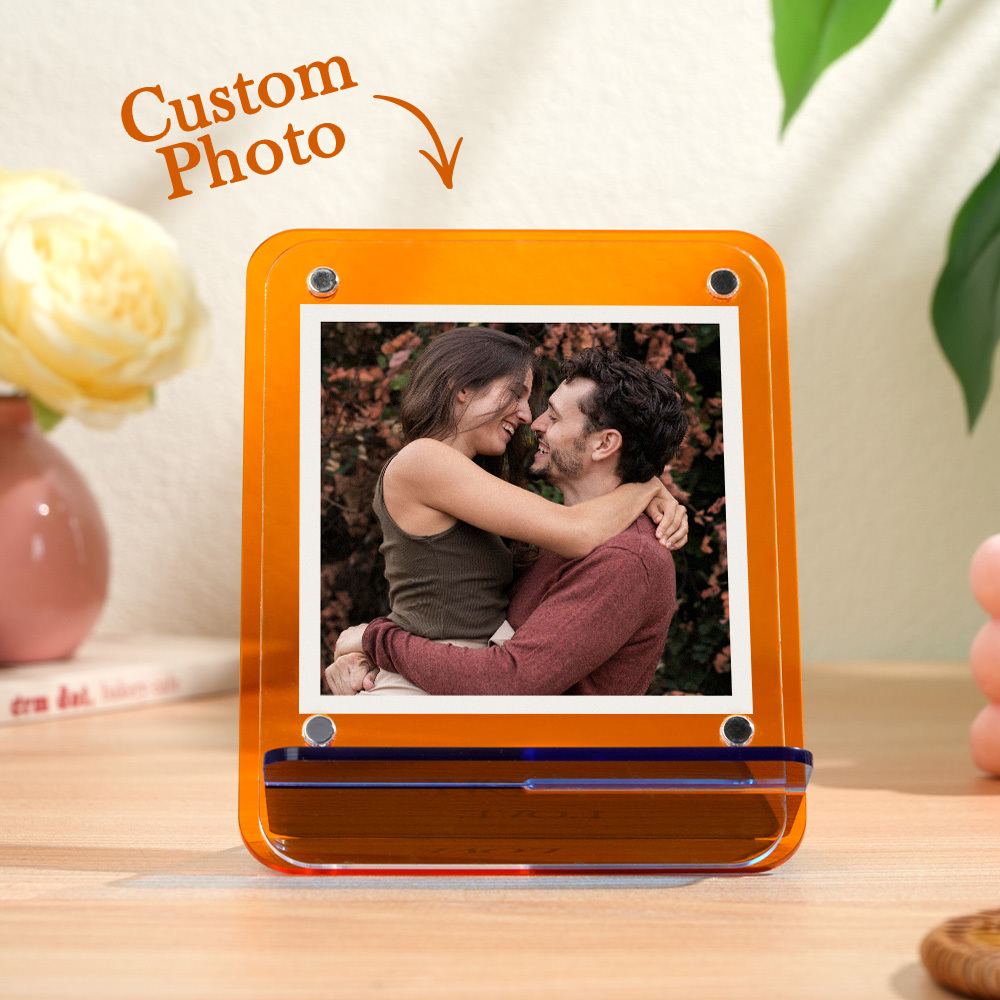 Custom Photos Acrylic Photo Frame Free-Standing Personalize Frames Immortalize Picture - GetPhotoSocksUk
