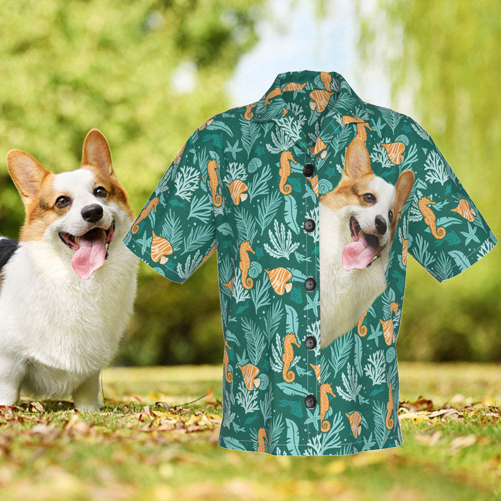 Custom Face Women Hawaiian Shirts Personalized Hawaiian Shirt With Your Pet Photo -