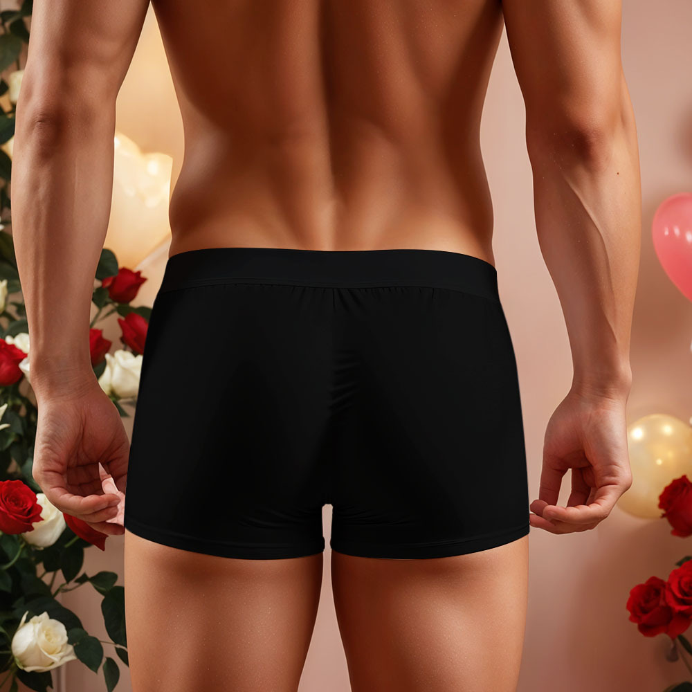 Custom Face Men's Boxer Property Of Birthday Gifts for Husband Waistband Text Boxer Gift - GetPhotoSocksUk