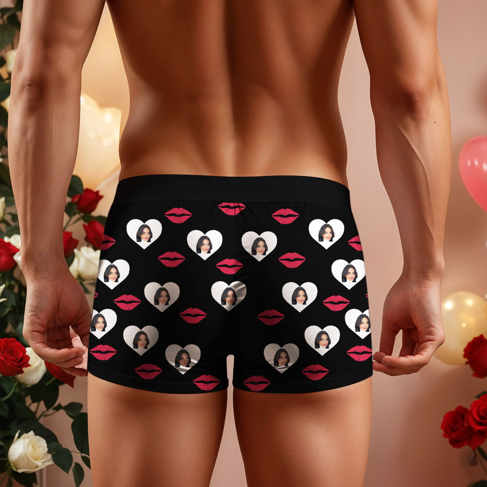 Custom Face Men's Boxer Property Of Birthday Gifts for Husband Waistband Text Boxer Gift - GetPhotoSocksUk