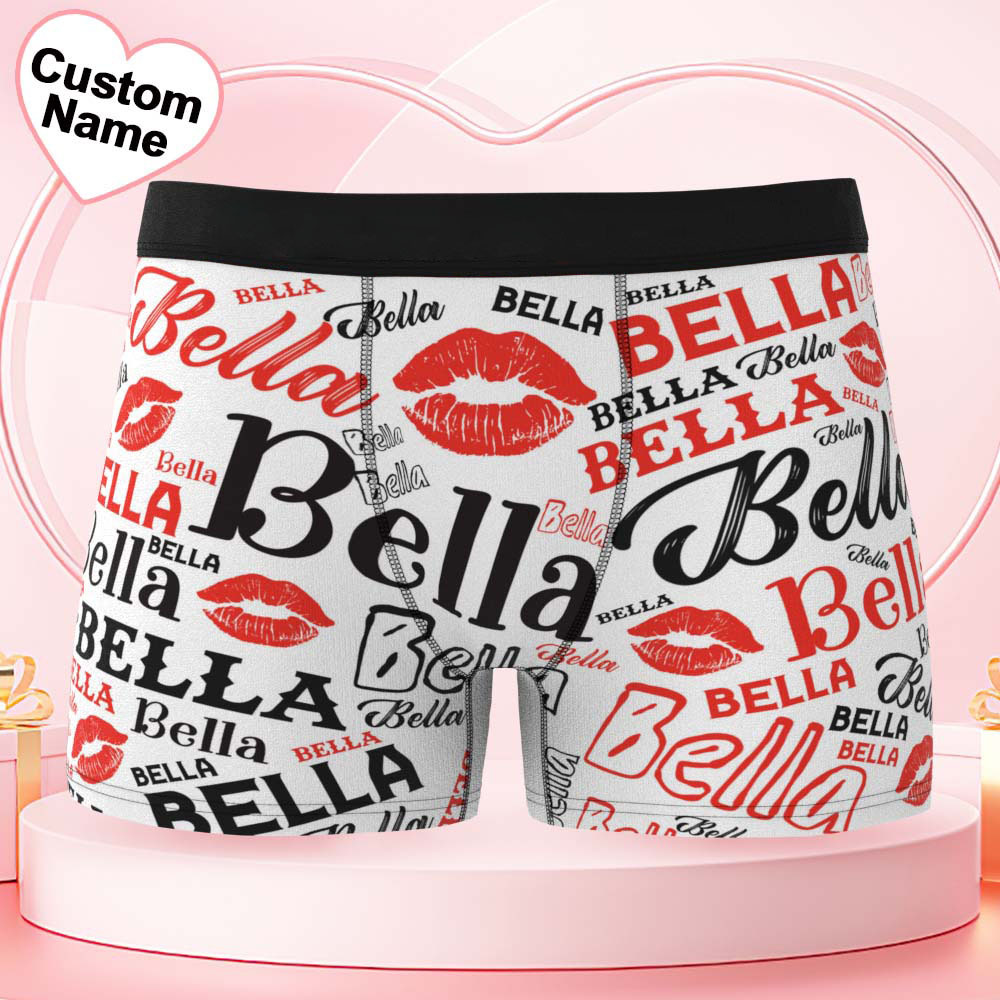 Custom Men's Underwear Personalized Name Men's Boxer Briefs - GetPhotoSocksUk