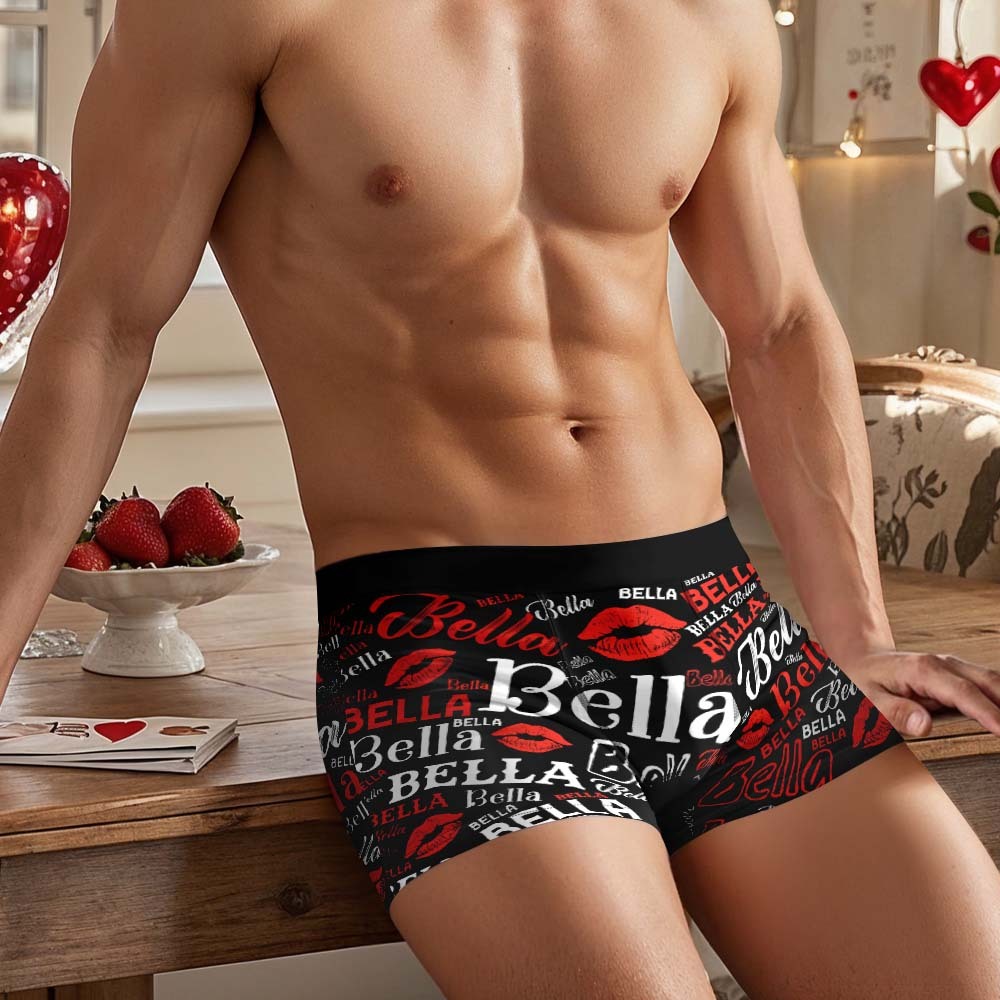 Custom Men's Underwear Personalized Name Men's Boxer Briefs - GetPhotoSocksUk