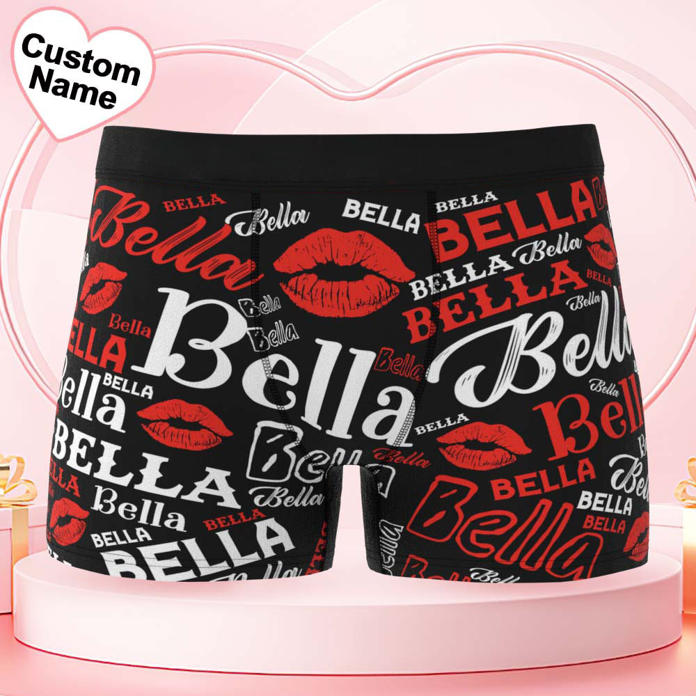 Custom Men's Underwear Personalized Name Men's Boxer Briefs - GetPhotoSocksUk