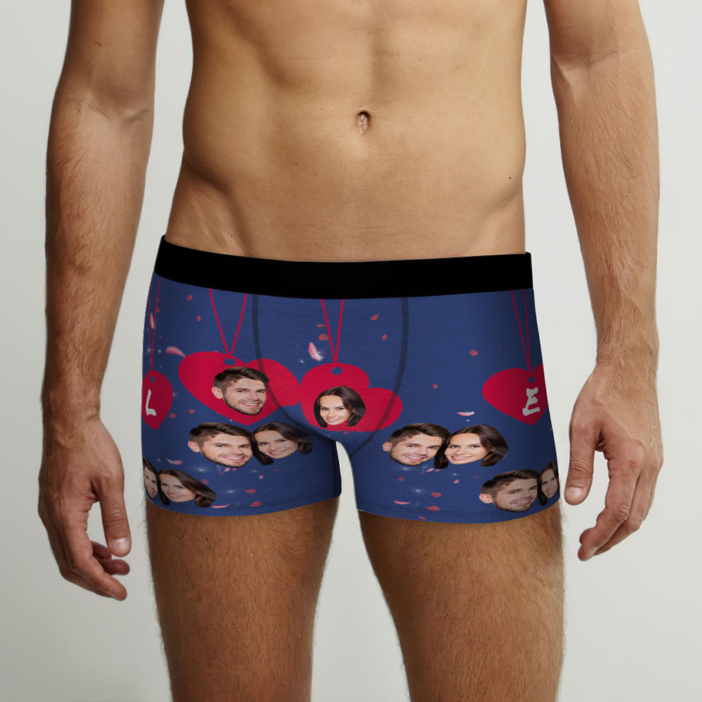 Custom Face Love Boxer Personalized Valentine's Day Gifts -