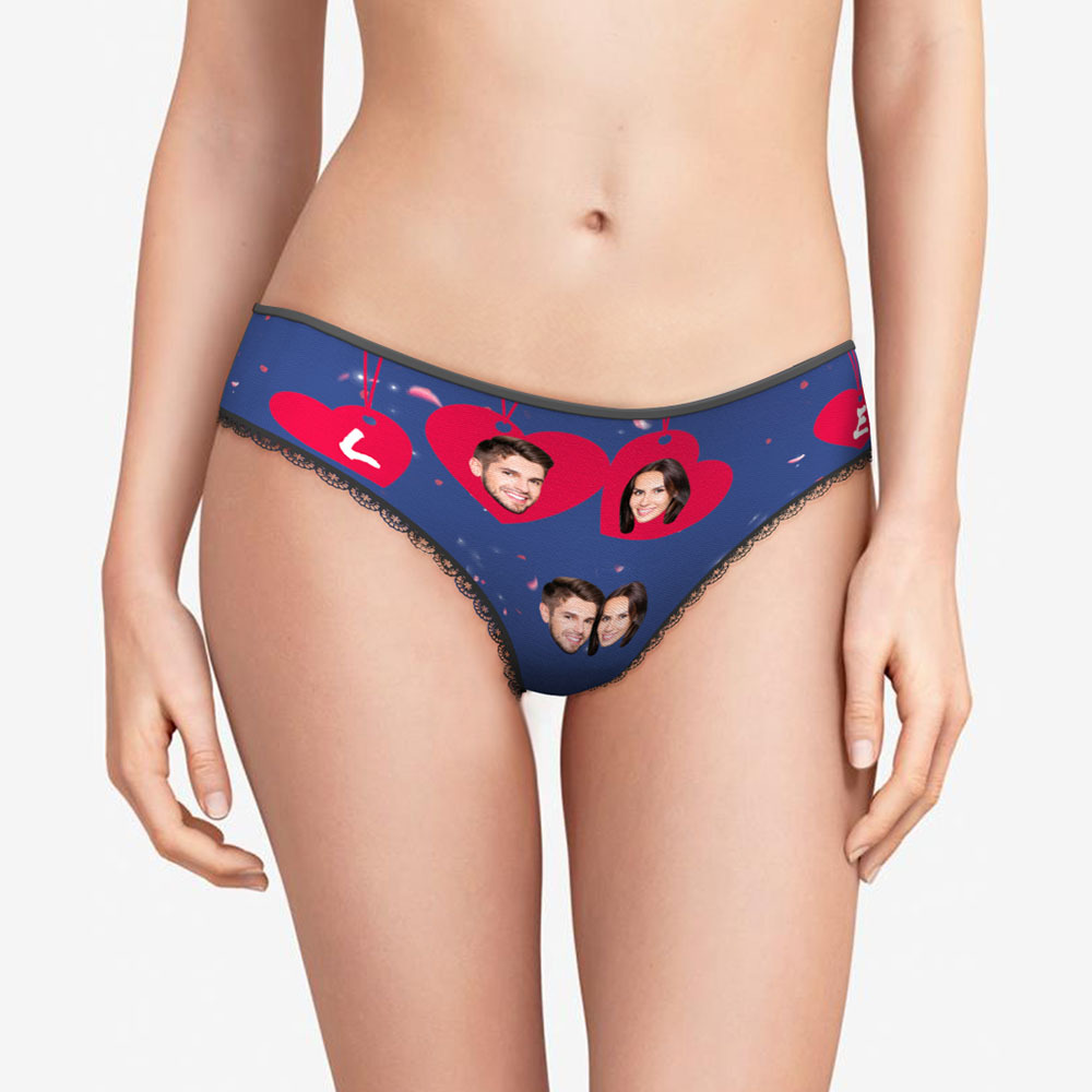 Custom Face Love Panties Personalized Valentine's Day Gifts -