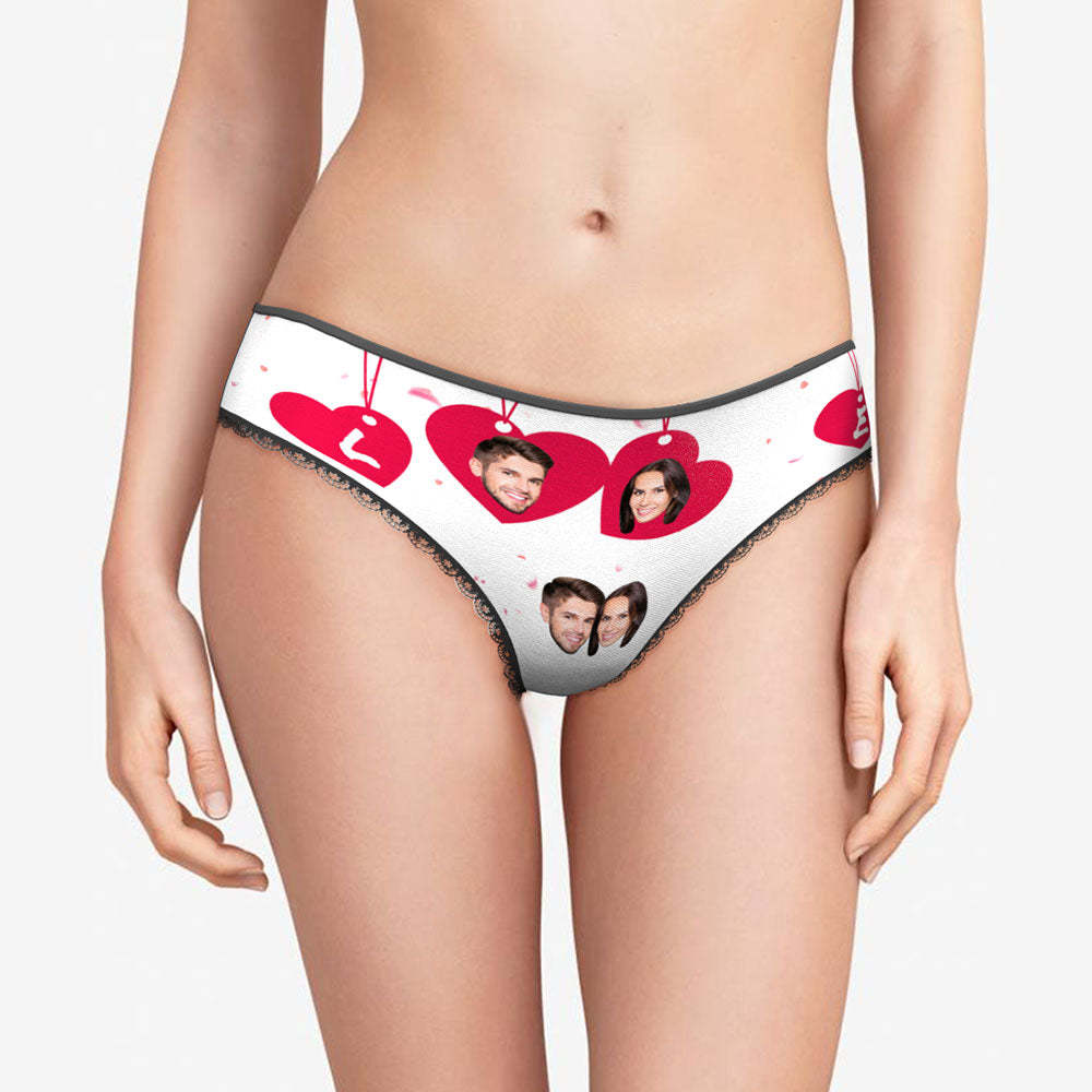Custom Face Love Panties Personalized Valentine's Day Gifts -