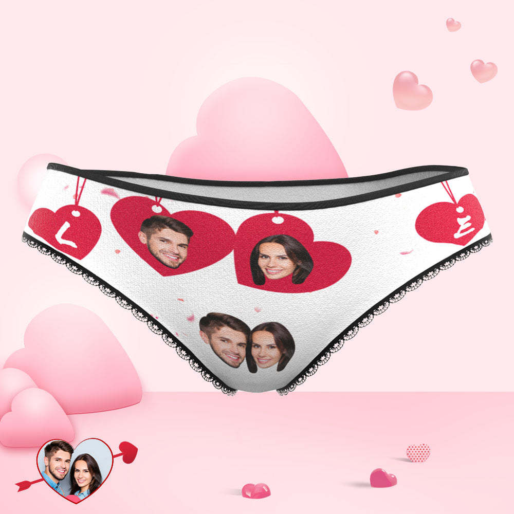 Custom Face Love Panties Personalized Valentine's Day Gifts