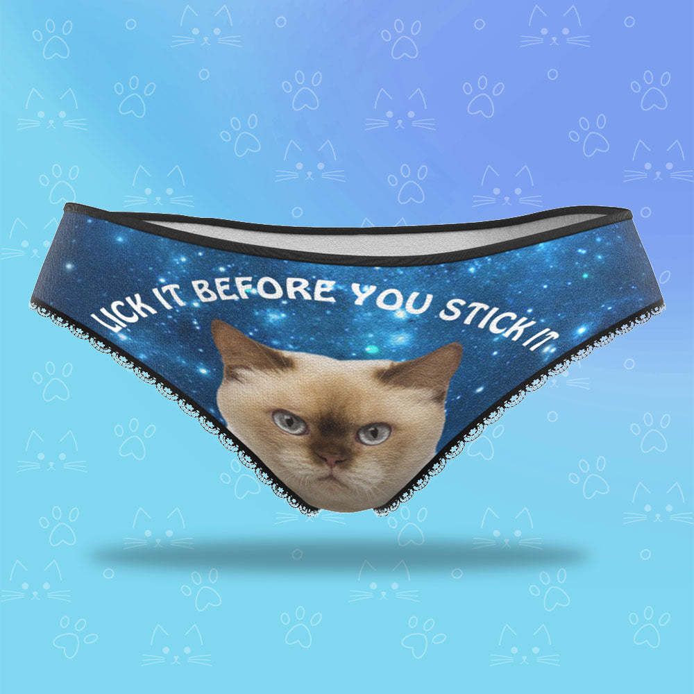 Custom Face Women's Panties Sexy Funny Naughty Animal Gifts For Her -