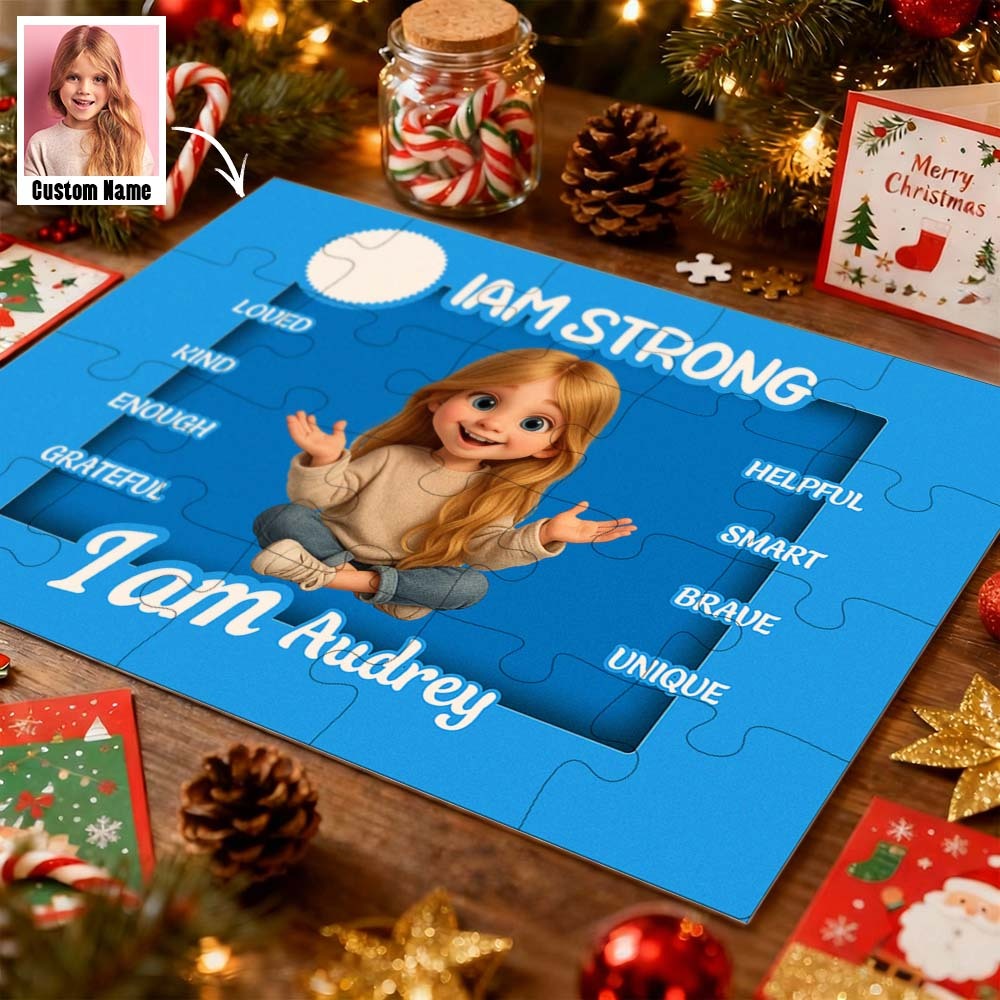 Jigsaw Puzzle Personalized - HAPPY BIRTHDAY Christmas Gift For Grandkid - Gift for Kids - Trendy New 2025 - Personalized Puzzle - GetPhotoSocksUk