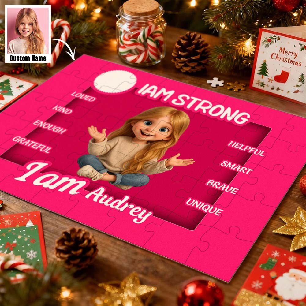 Jigsaw Puzzle Personalized - HAPPY BIRTHDAY Christmas Gift For Grandkid - Gift for Kids - Trendy New 2025 - Personalized Puzzle - GetPhotoSocksUk