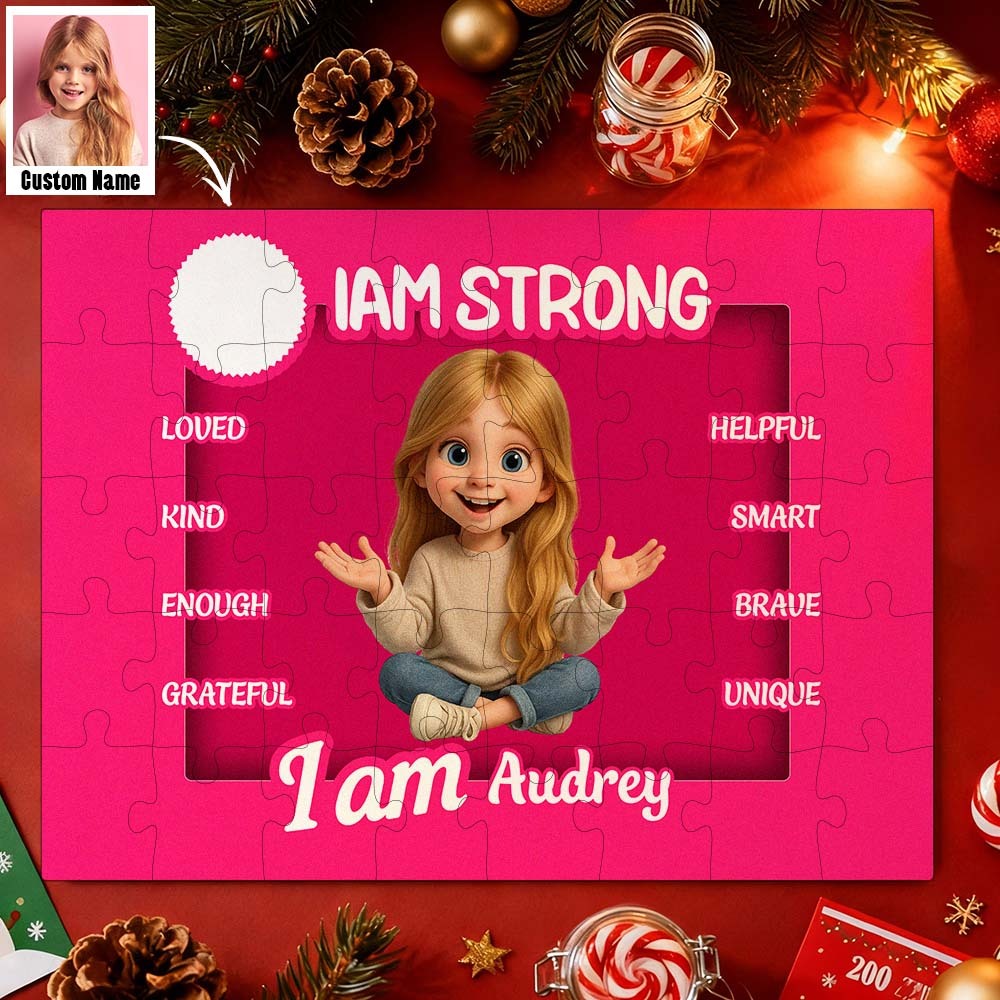 Jigsaw Puzzle Personalized - HAPPY BIRTHDAY Christmas Gift For Grandkid - Gift for Kids - Trendy New 2025 - Personalized Puzzle - GetPhotoSocksUk