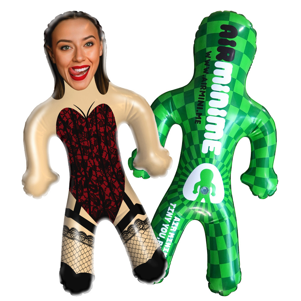 Custom Inflatable Minime Balloon Blow Up Dolls Sexy Bodysuit Doll Custom Face Air Minime for Couple - GetPhotoSocksUk