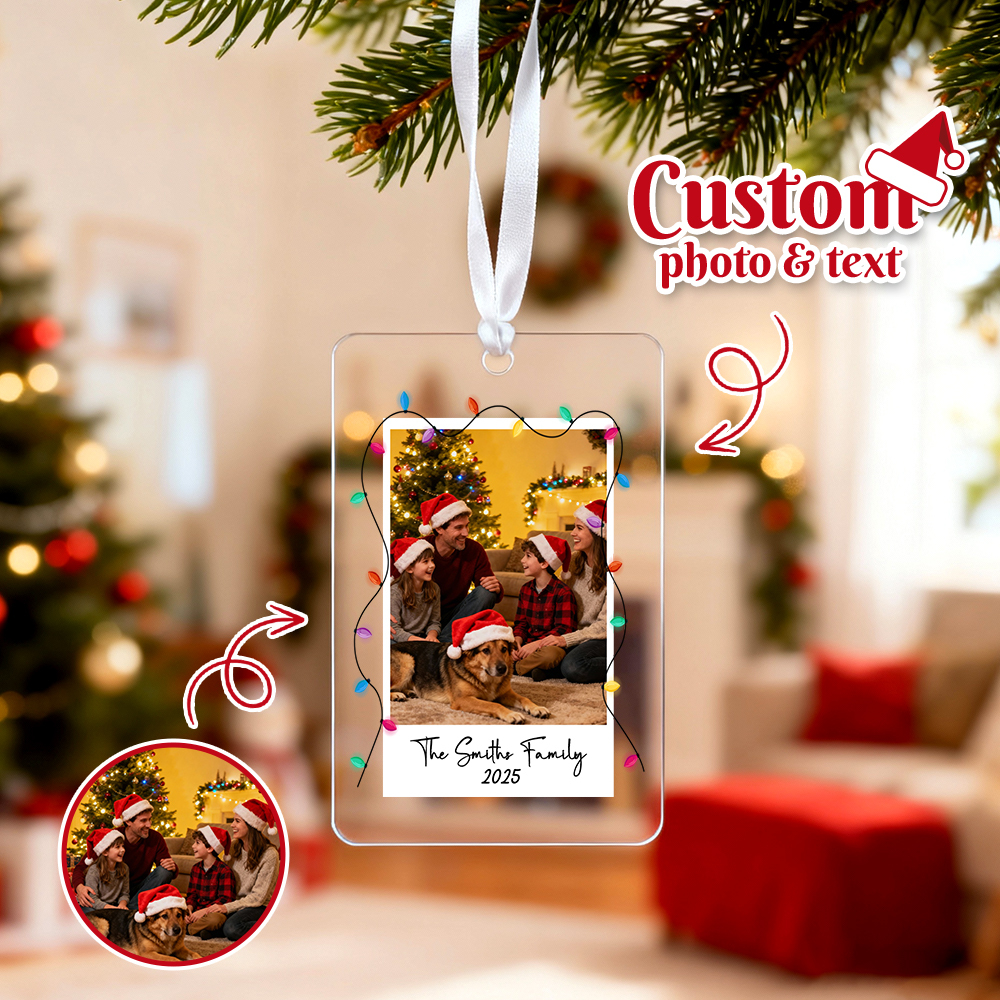 Photo Car Ornament Christmas Gifts Car Ornament Personalized Gifts for Him Custom Photo Car Ornament Couple Ornament - GetPhotoSocksUk