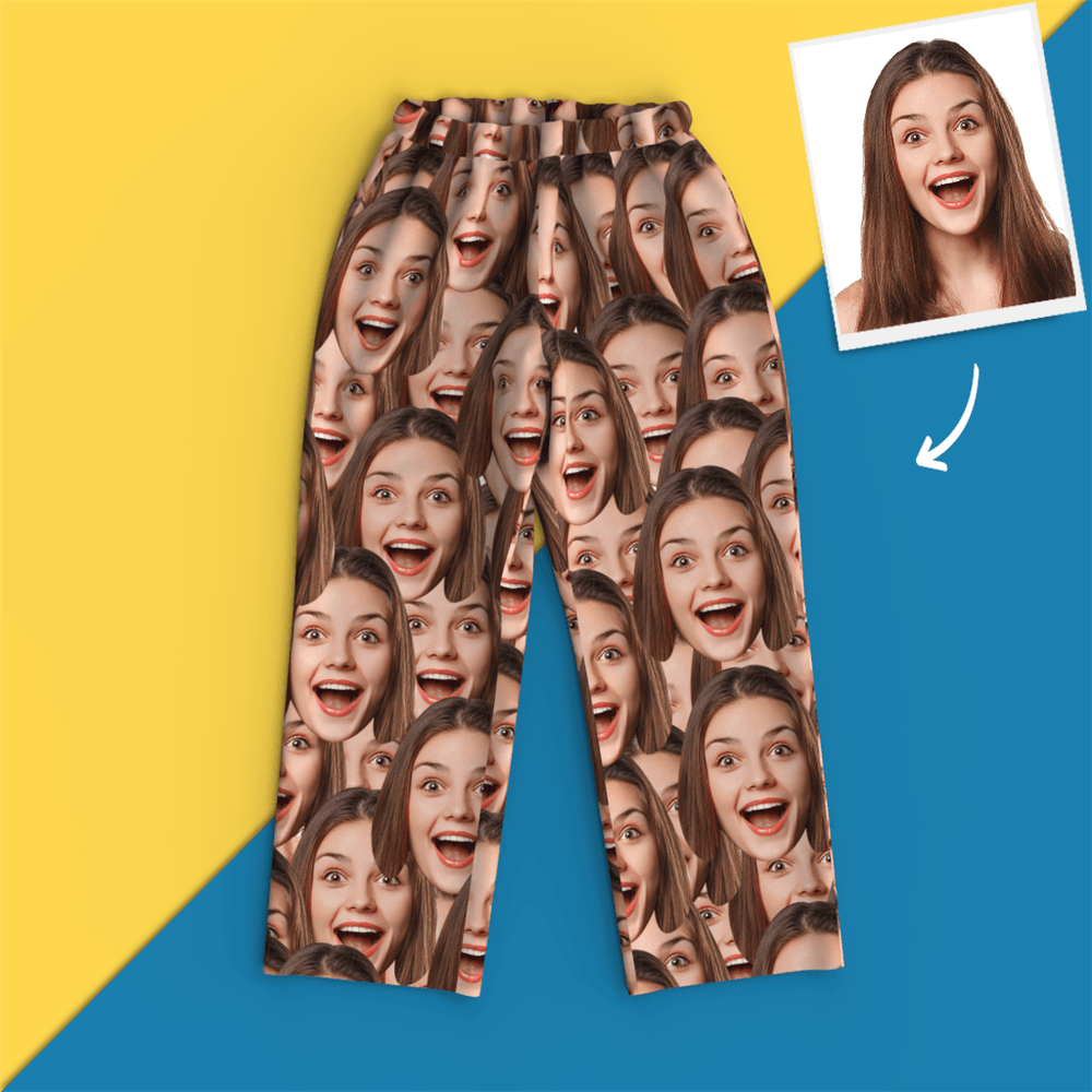 Custom Face Pajamas - Face Mash Dog - MyPhotoSocks