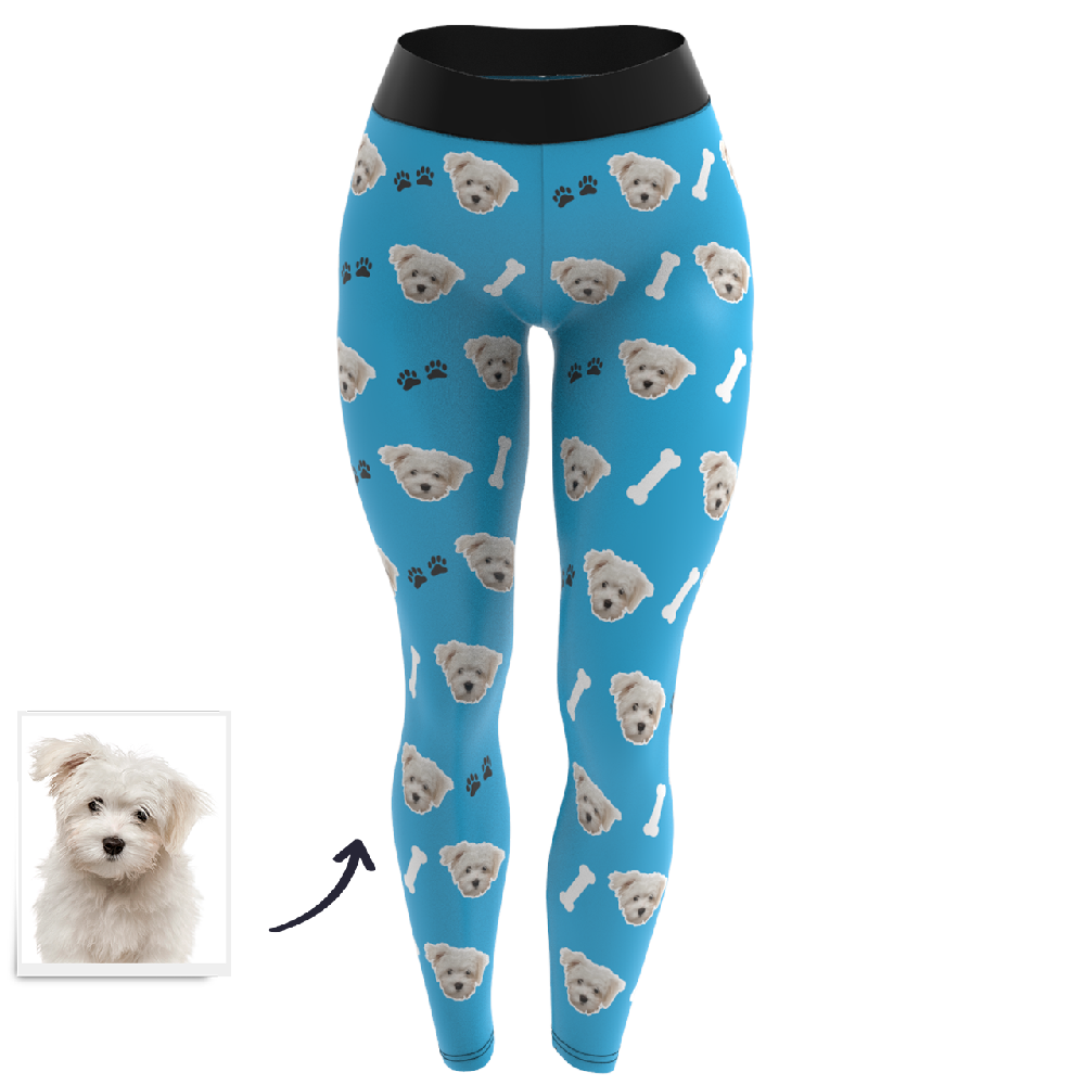 Custom Face Leggings - Dog