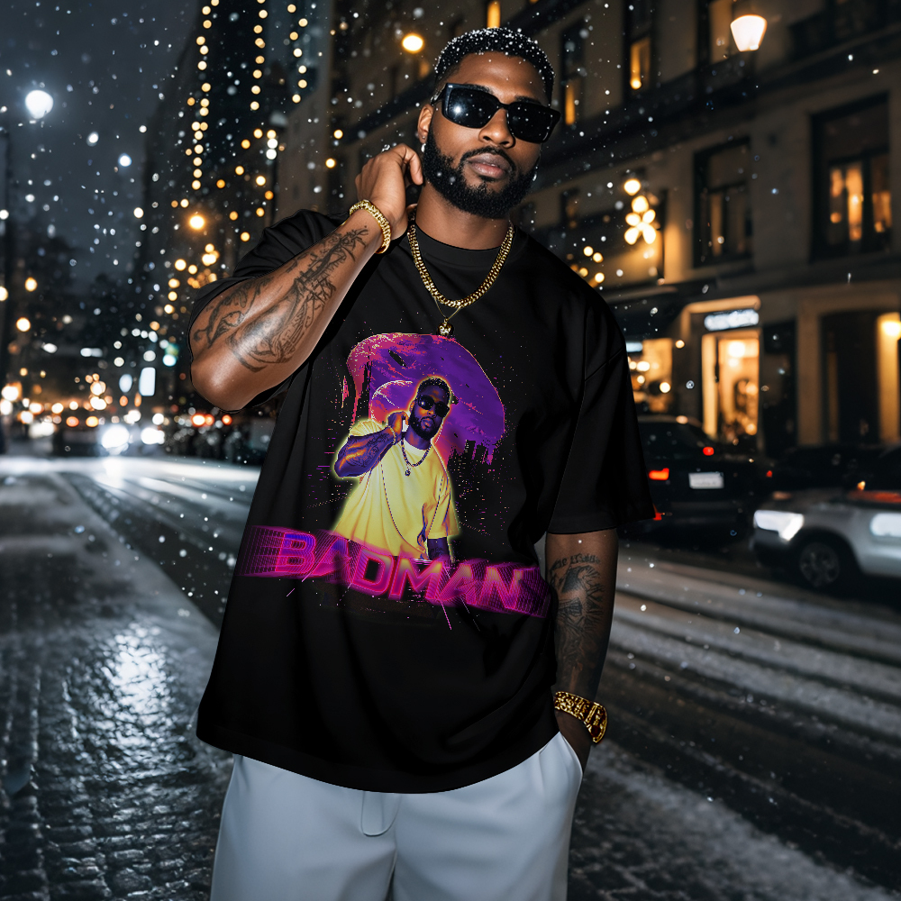 Personalized Photo Vintage Tee Retro Fashion T-shirts Custom Photo Christmas Gifts - GetPhotoSocksUk