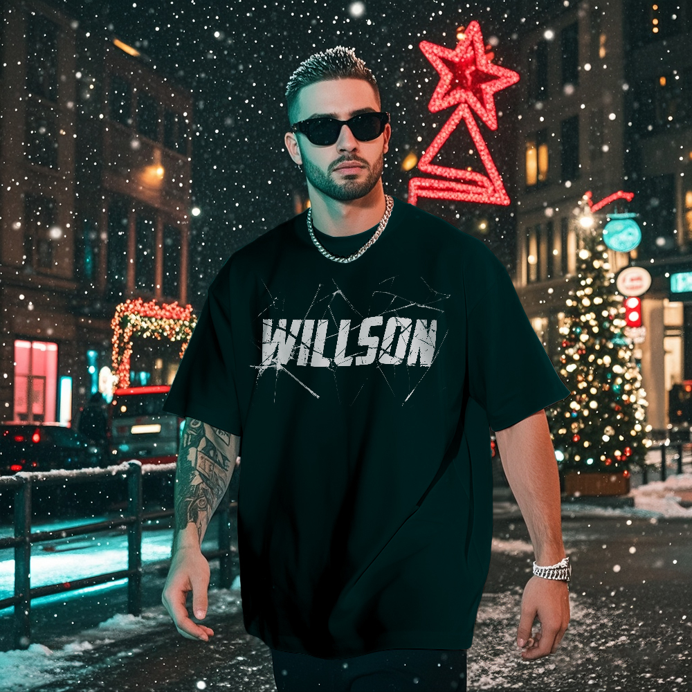 Personalized Photo Vintage Tee Retro Fashion T-shirts Custom Photo Christmas Gifts - GetPhotoSocksUk