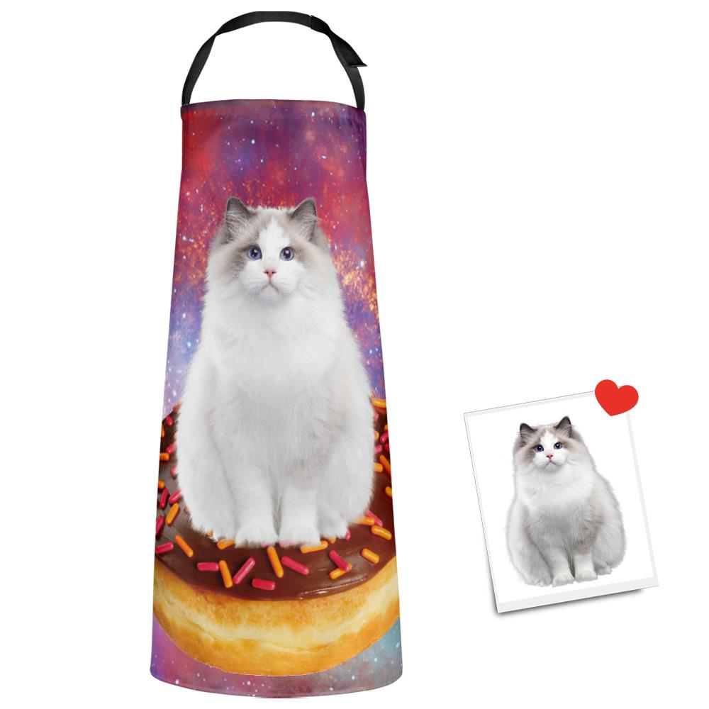 Custom Face Kitchen Apron Donuts Food Delicious Apron Theme Cooking Chef Kitchen Accessories Party Supplies