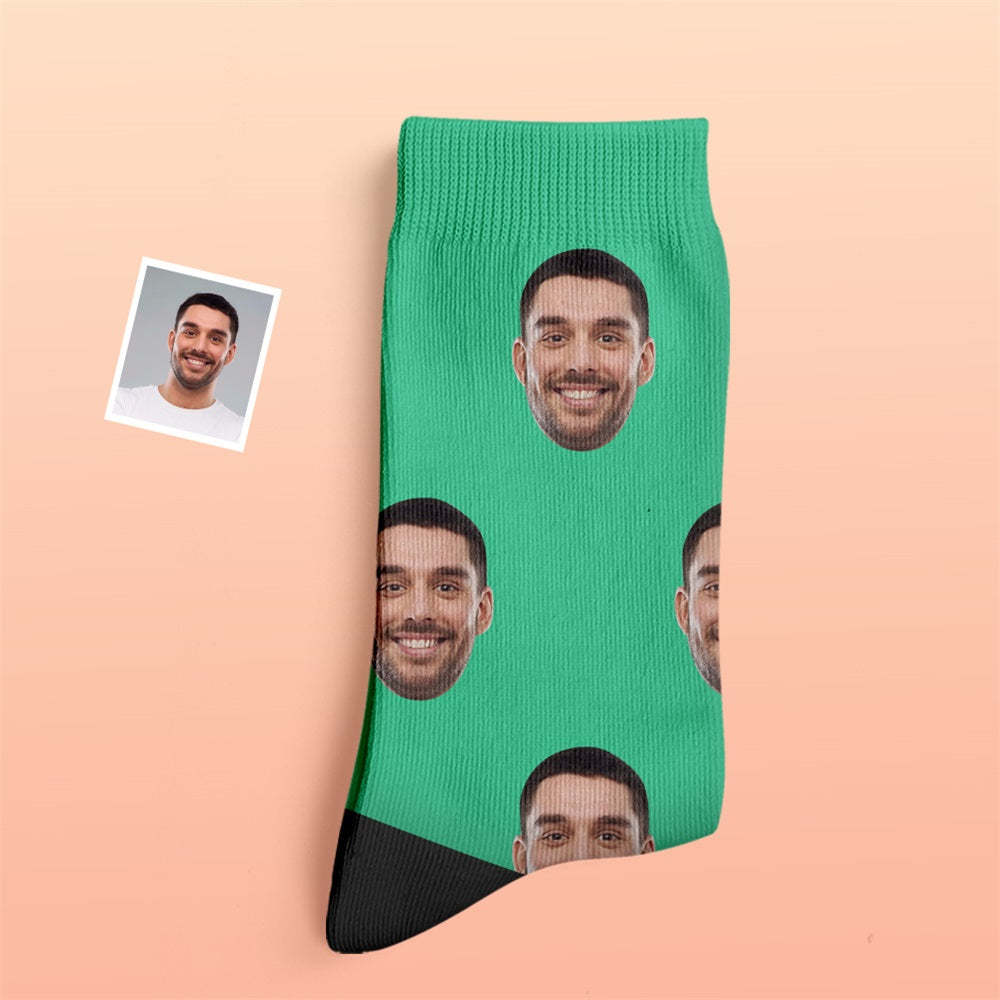 Custom Thick Socks Photo 3D Digital Printed Socks Autumn Winter Warm Socks Colorful -
