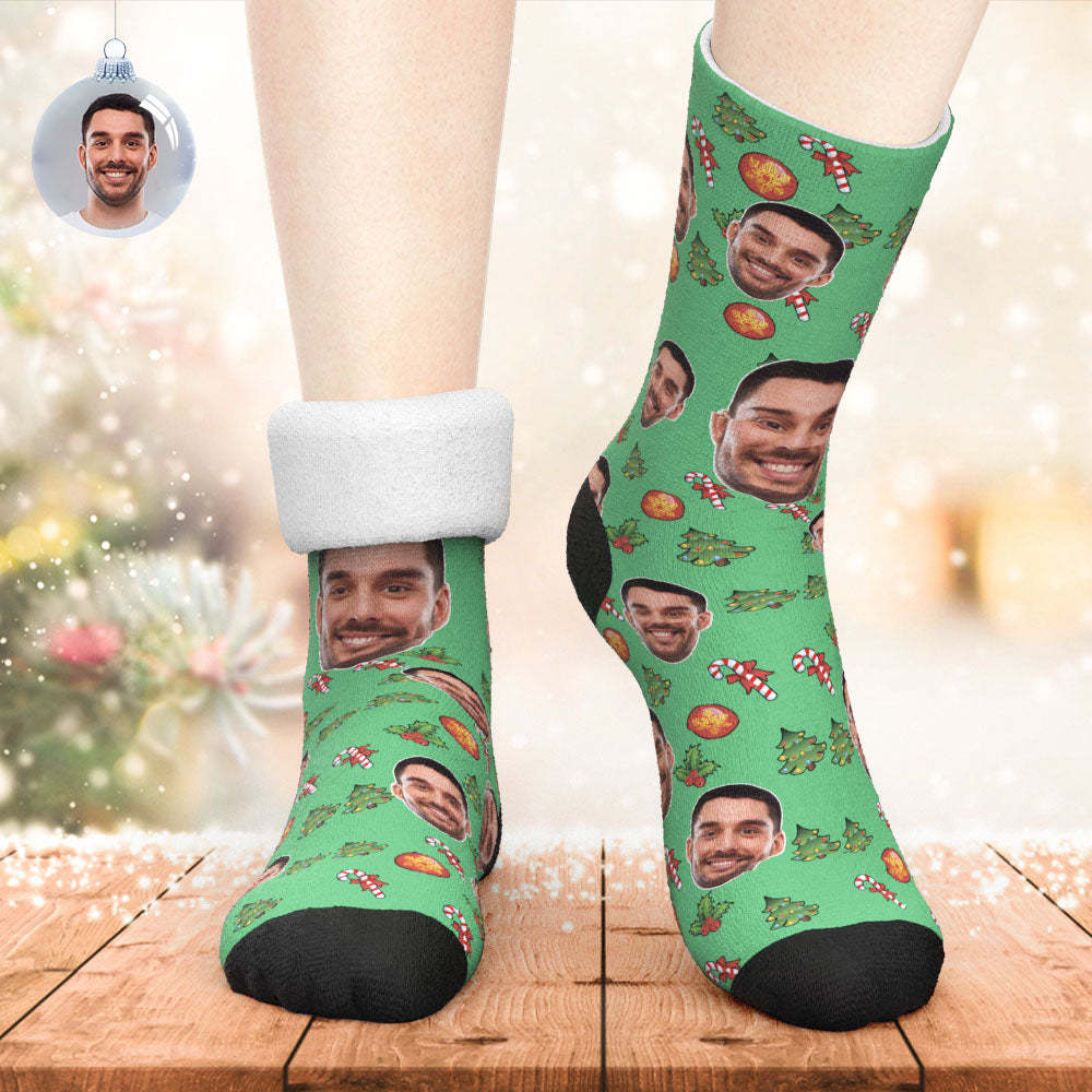 Custom Thick Socks Photo 3D Digital Printed Socks Winter Warm Candy Ca