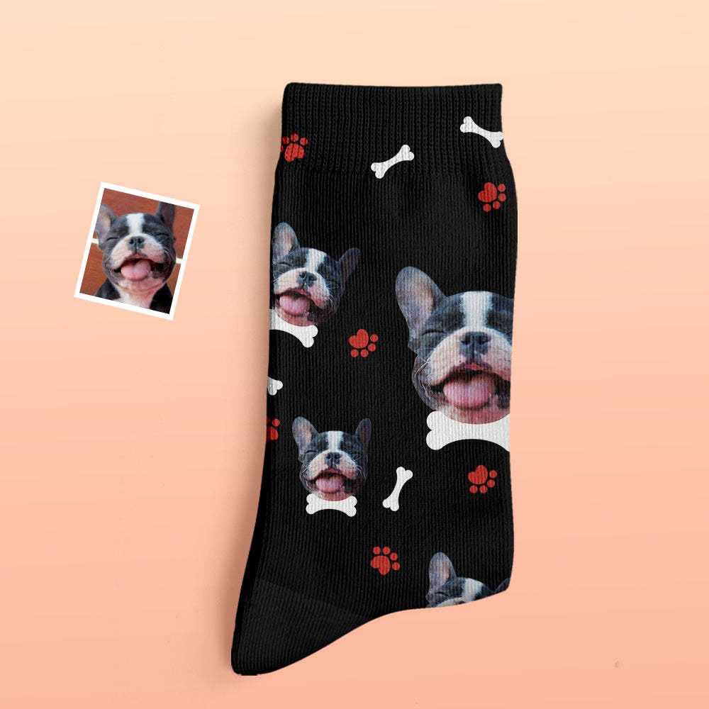 Custom Thick Socks Photo 3D Digital Printed Socks Autumn Winter Warm Socks Comfortable Dog Socks -