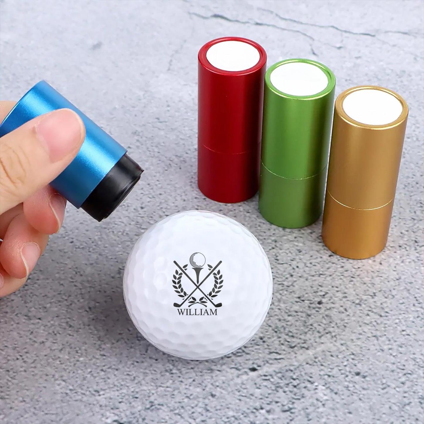 Personalized Plastic Golf Ball Stamp for Golfers – Custom Logo Marker, Unique Gift for Avid Players - GetPhotoSocksUk