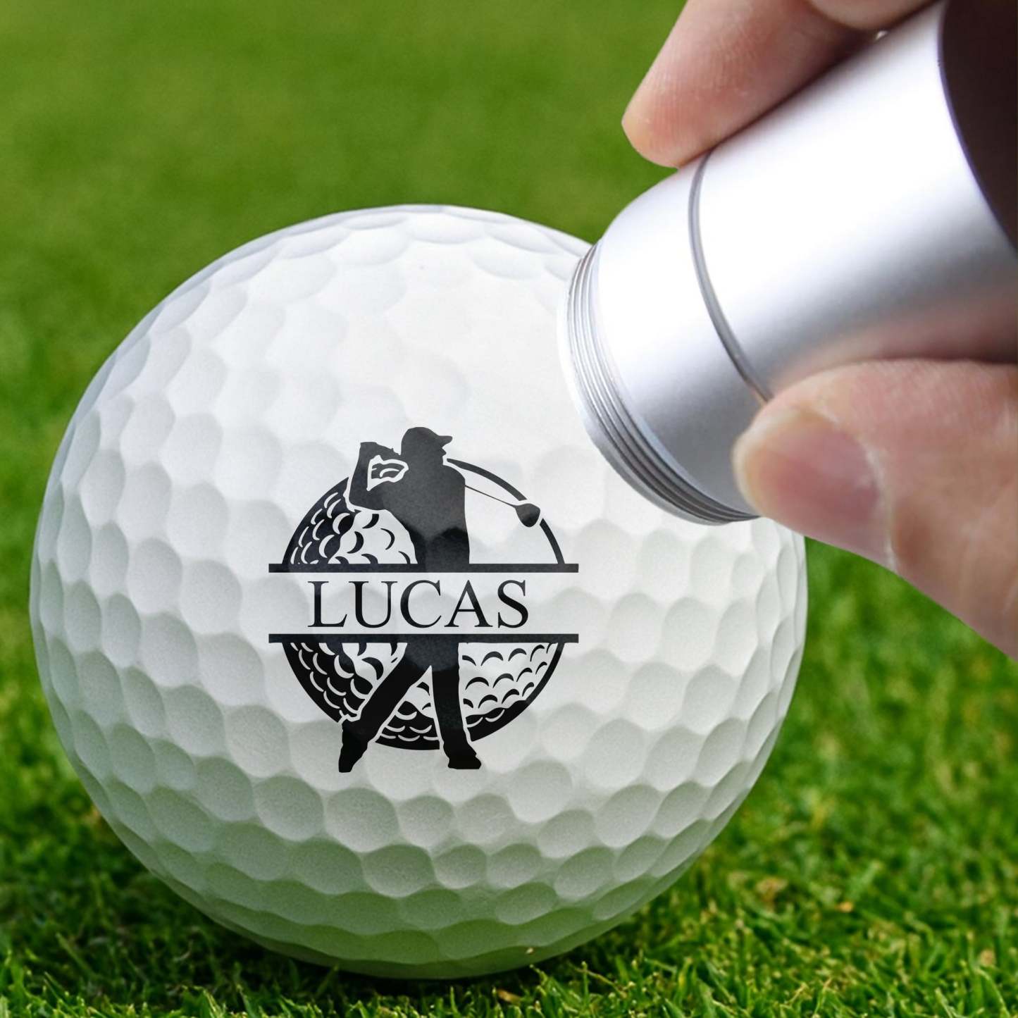 Personalized Plastic Golf Ball Stamp for Golfers – Custom Logo Marker, Unique Gift for Avid Players - GetPhotoSocksUk