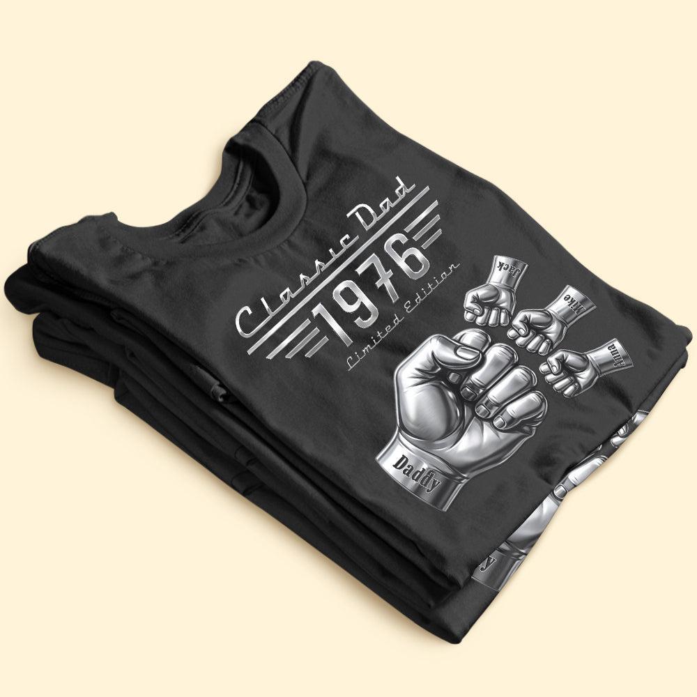 Classic Car Style Dad Shirt - Personalized Gifts For Dad - GetPhotoSocksUk