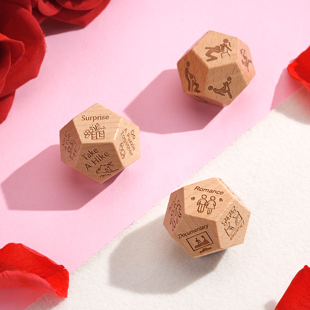 Personalized Date Night Dice - Date Night Gifts, Date Night Ideas, Custom Anniversary Gifts, Gift for Couples - GetPhotoSocksUk