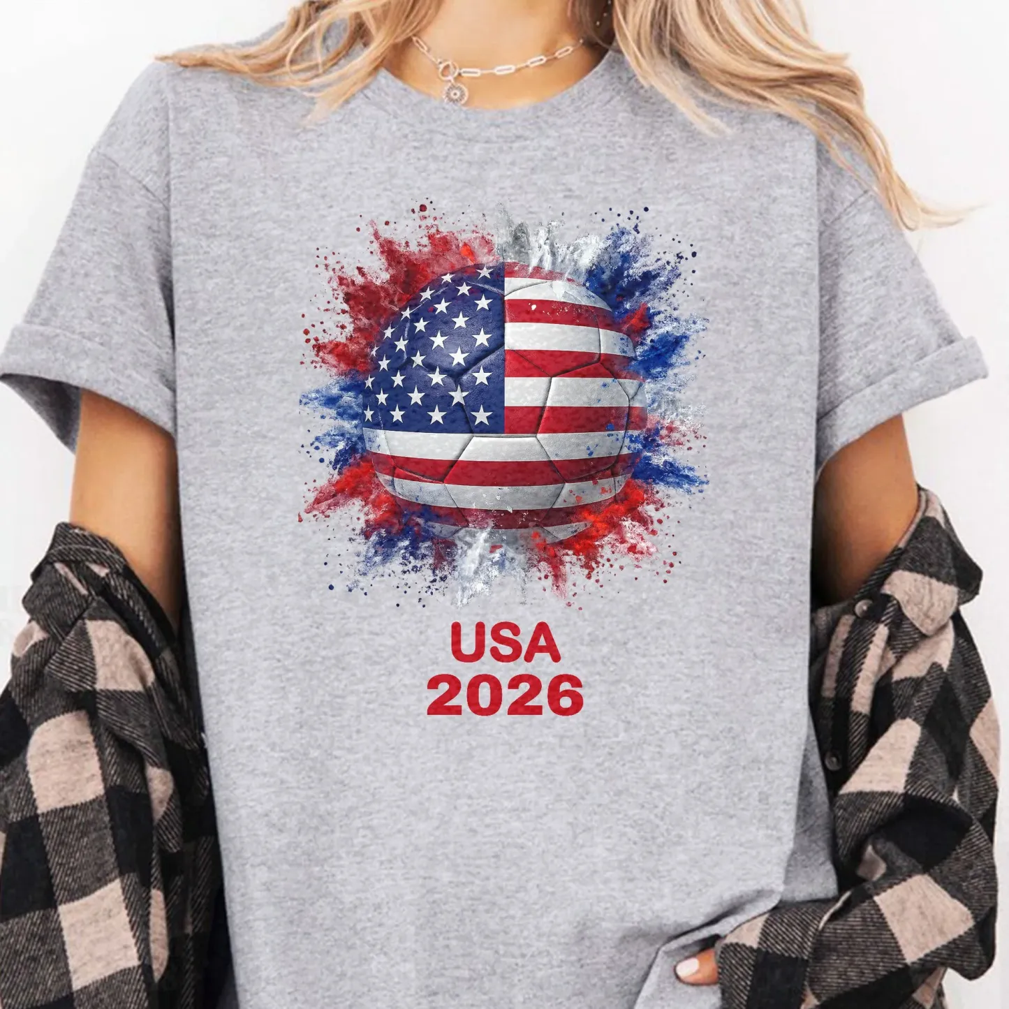 Soccer 2026, Custom Football Nation Flags - Personalized Shirt Unisex Hoodie - GetPhotoSocksUk