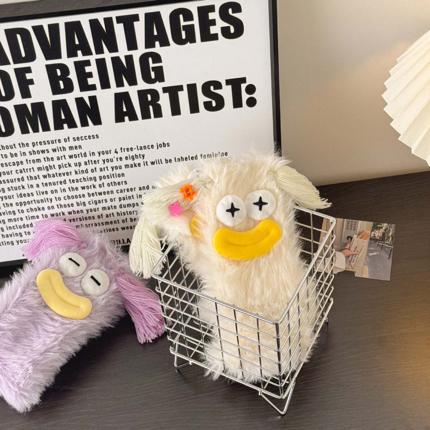 Ugly and Cute Plush Socks with Big Eyes Coral Fleece Home Winter Thickened Warm Socks -