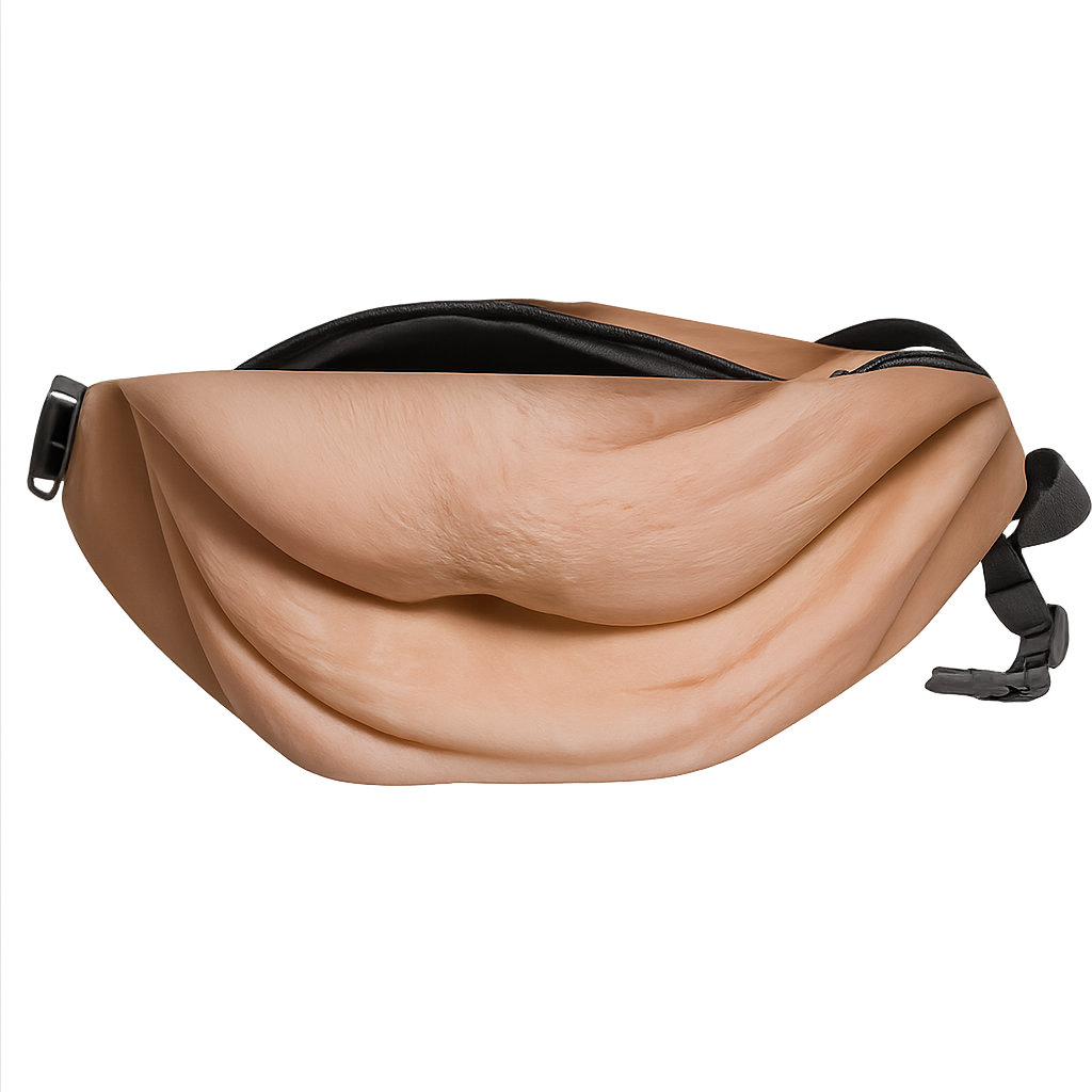 Funny Beer Belly Fanny Pack Bag – Custom Novelty Waist Bag with Realistic Belly Design, Gag Party & Prank Gift for Men & Women - GetPhotoSocksUk
