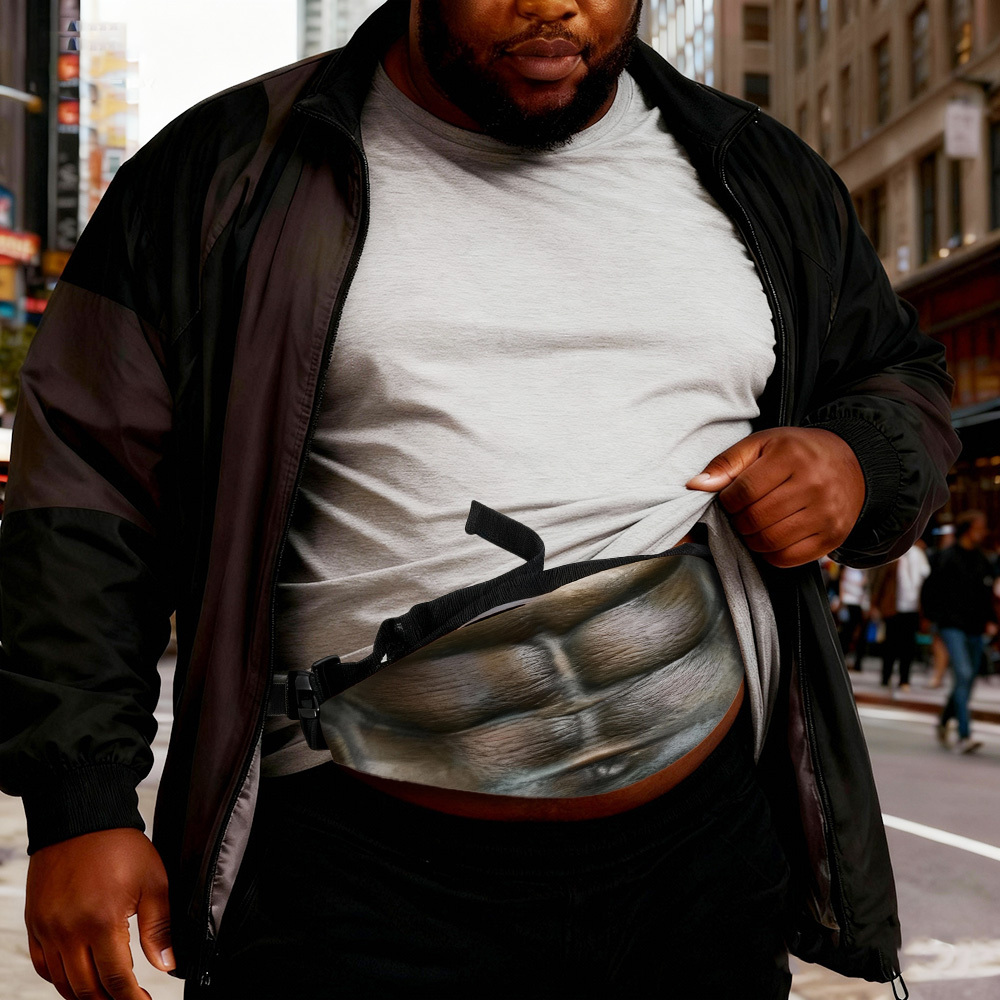 Funny Beer Belly Fanny Pack Bag – Custom Novelty Waist Bag with Realistic Belly Design, Gag Party & Prank Gift for Men & Women - GetPhotoSocksUk