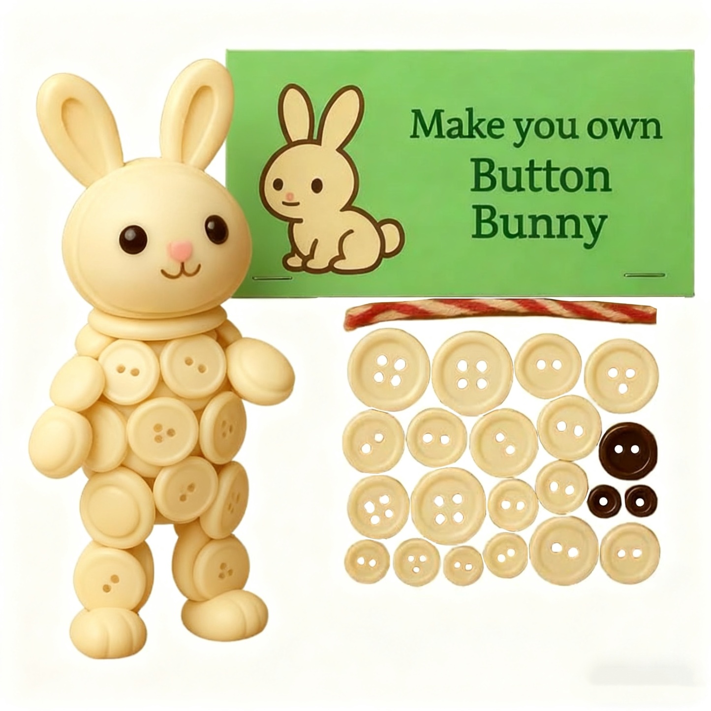 Create Your Own Button Snowman – Fun DIY Christmas Ornament Kit for Family Craft Time & Holiday Décor - GetPhotoSocksUk