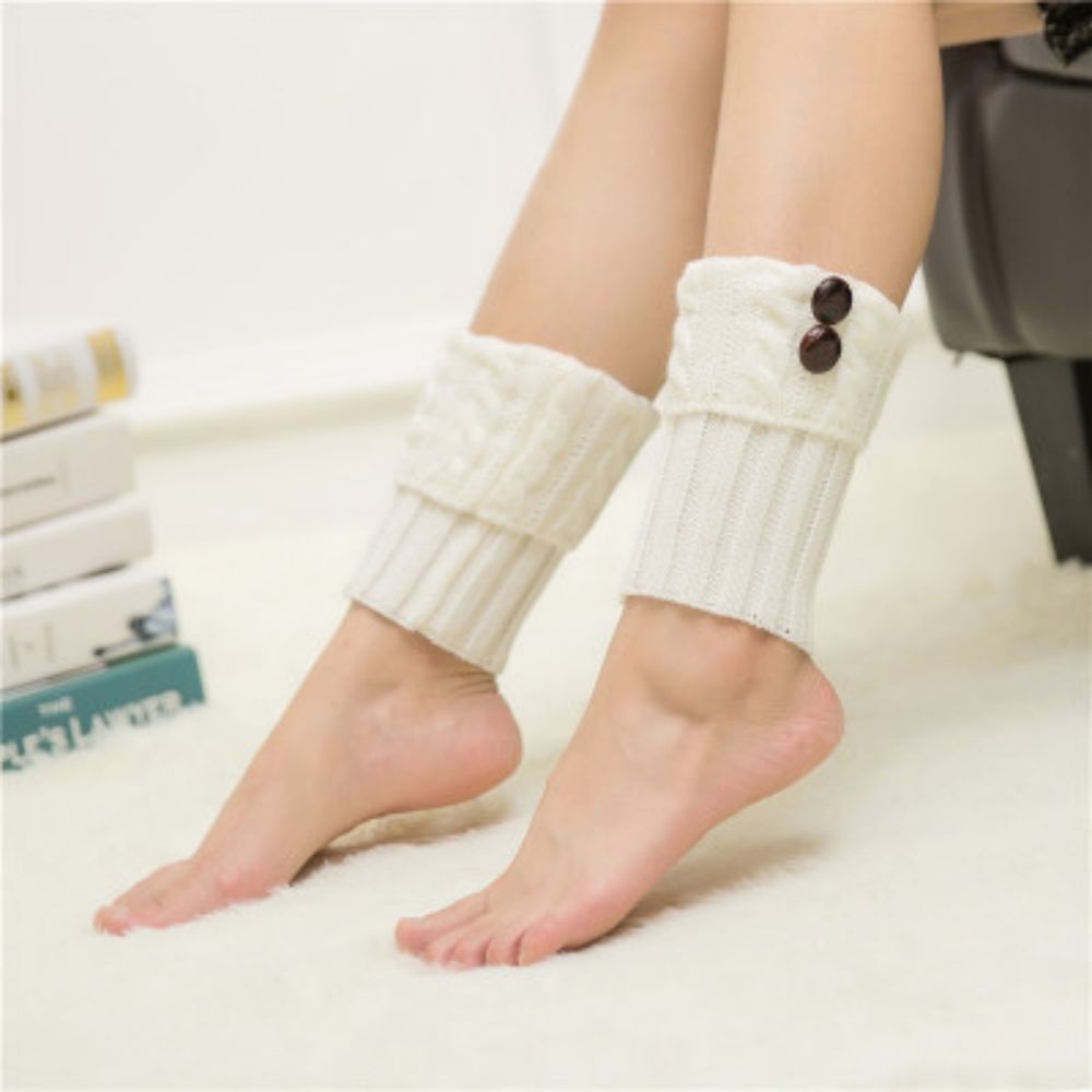 Winter Ladies Twist Knee Socks Pile Pile Socks -
