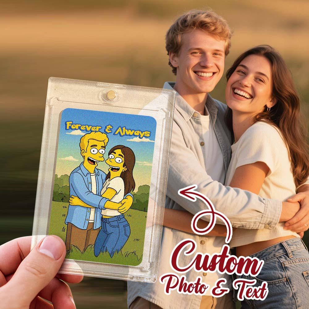 Personalized Card Anniversary Present Turn Your Photo into a Unique Collectible - GetPhotoSocksUk