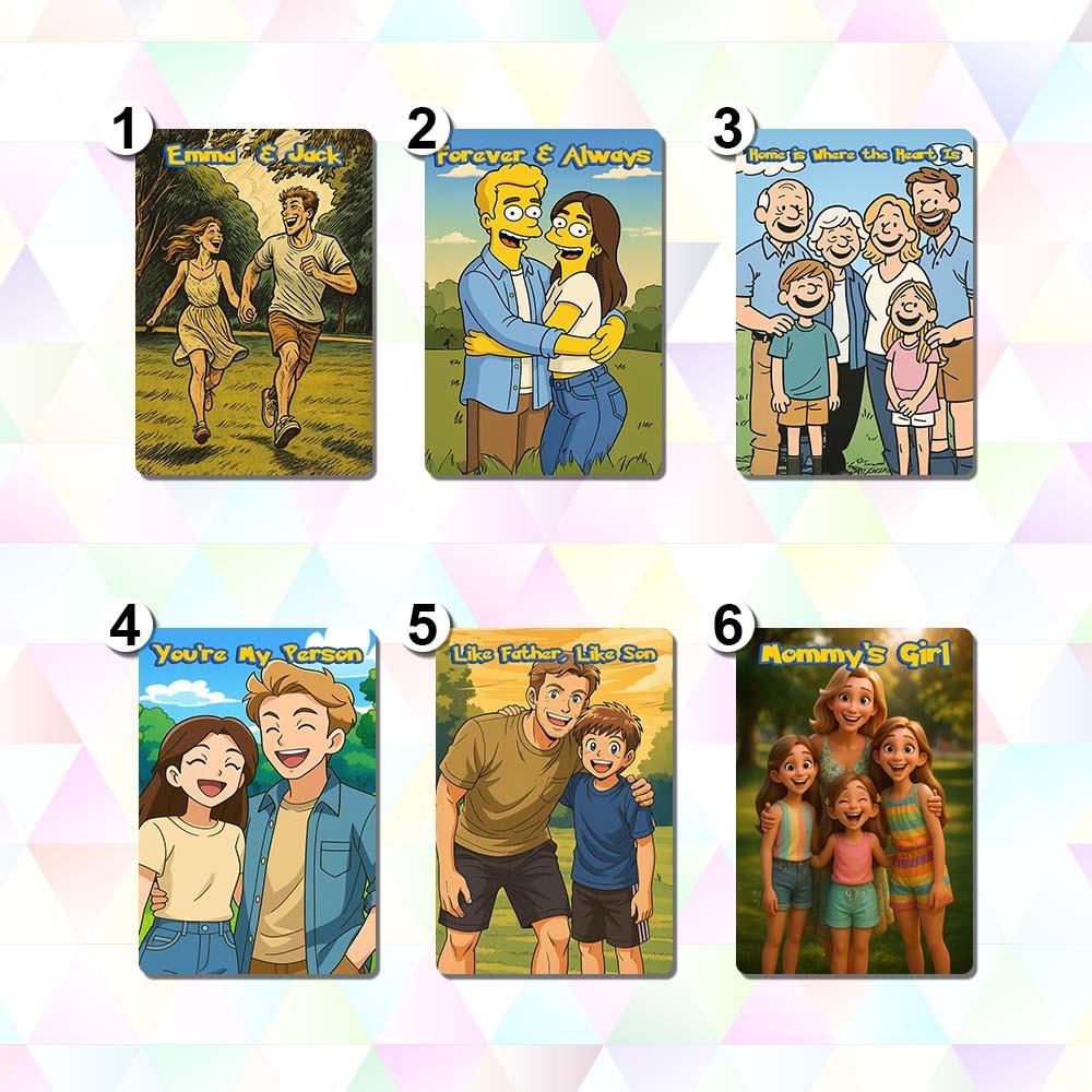 Personalized Card Anniversary Present Turn Your Photo into a Unique Collectible - GetPhotoSocksUk