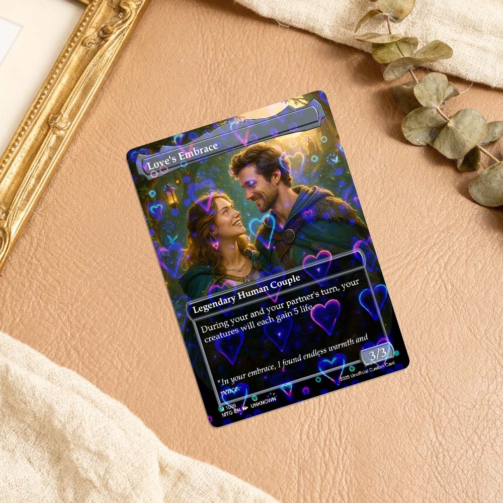 Custom Cute Pet Trading Card Personalized Cartoon Acrylic Card Gift With Optional Film Styles - GetPhotoSocksUk
