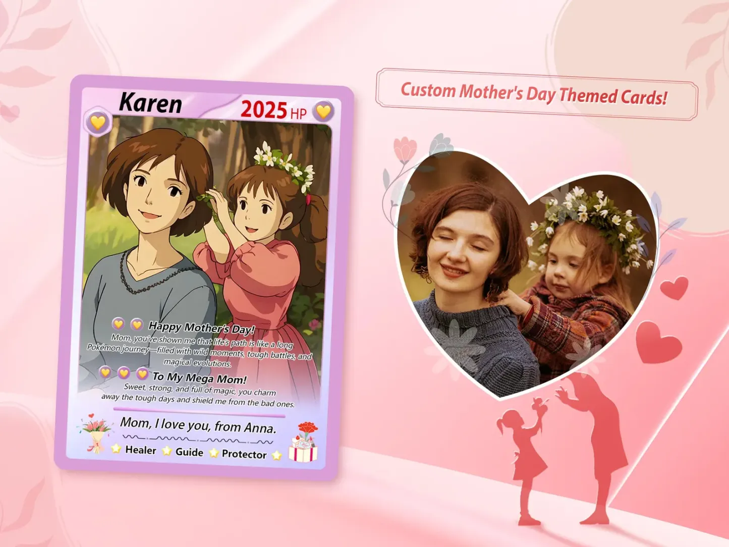 Custom Mother's Day Game Cards, Mother's Day Gifts Photo Cards  Gift for Gamer Mom