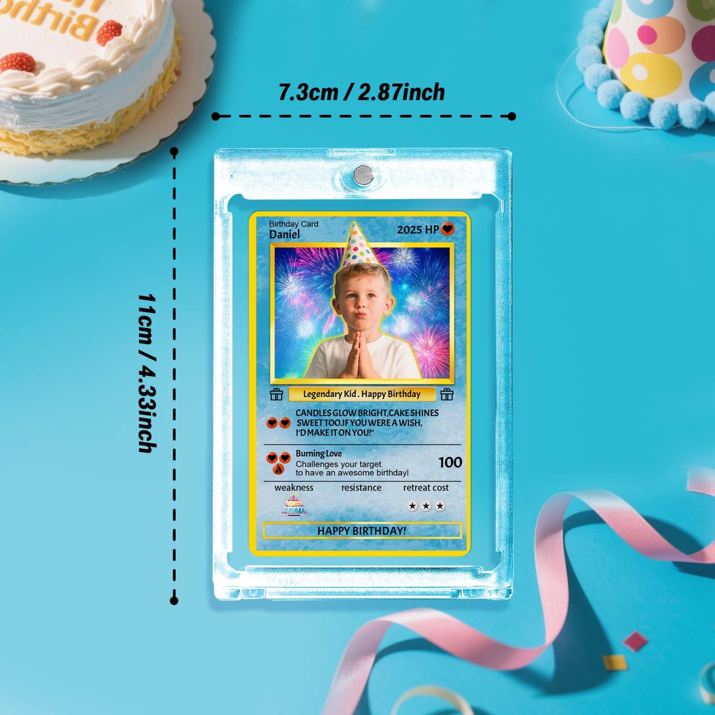 Custom Photo Birthday Cards Personalized Card For Kid Birthday Gift Boyfriend Gift Birthday Keepsake Happy Birthday Poke Card - GetPhotoSocksUk