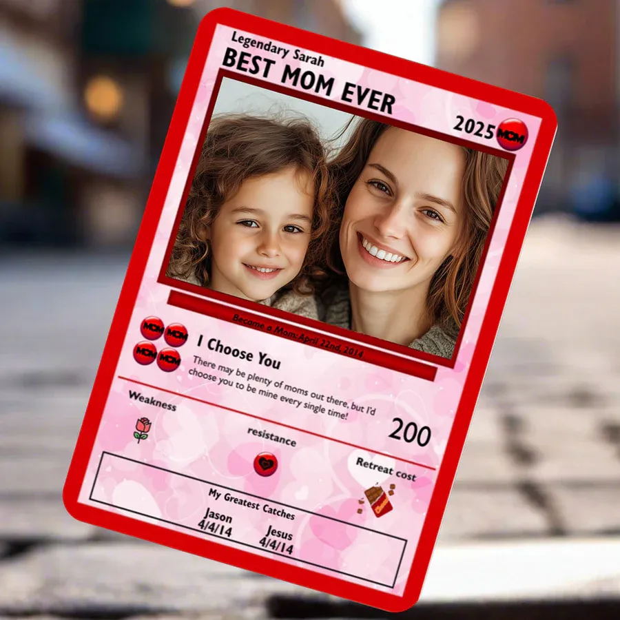 Custom Photo Game Card With Photo Mother's Day Gift