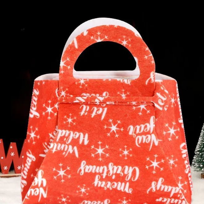 Red Christmas Gifts Bag Cute Gift Bag For Festival Package - GetPhotoSocksUk