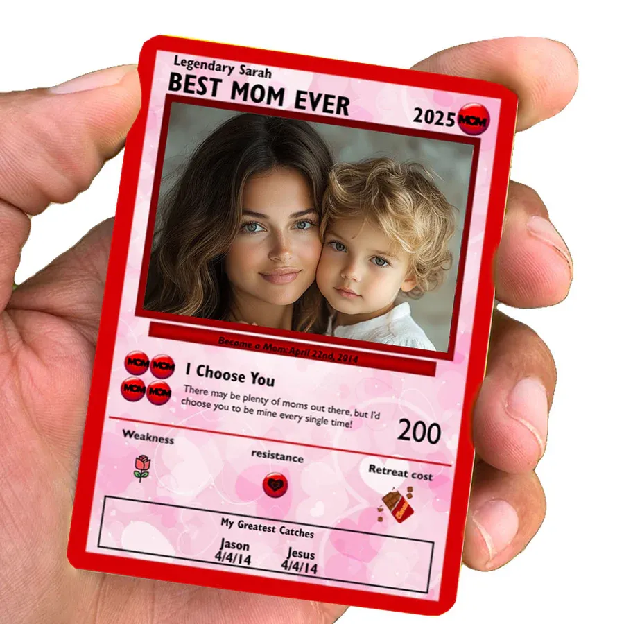 Custom Photo Game Card With Photo Mother's Day Gift
