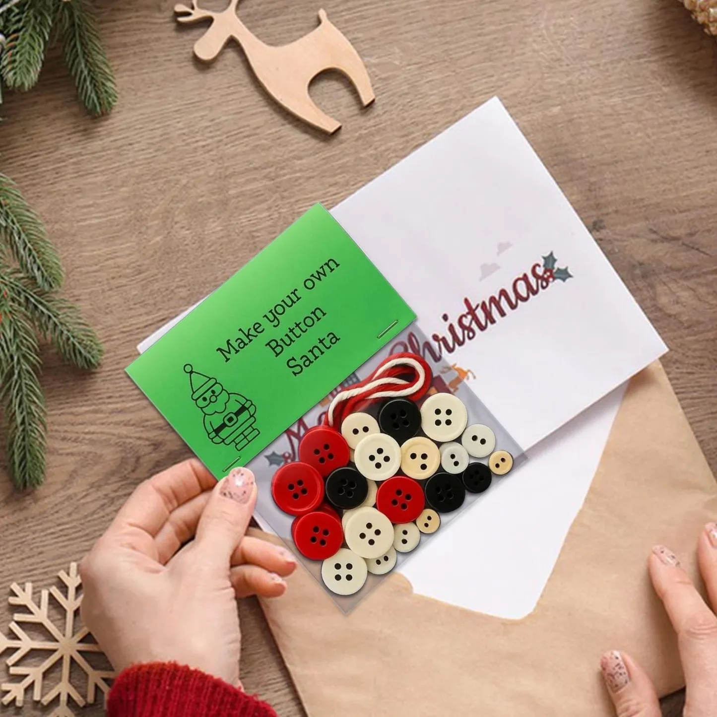 Create Your Own Button Snowman – Fun DIY Christmas Ornament Kit for Family Craft Time & Holiday Décor - GetPhotoSocksUk