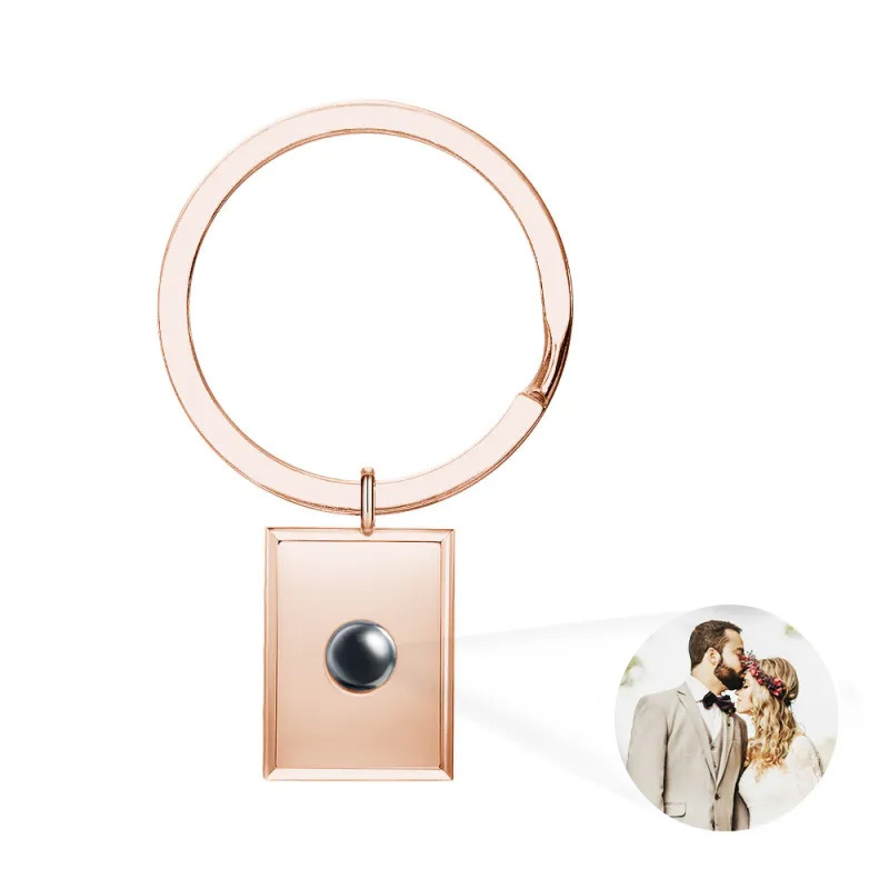 Personalized Photo Projection Keychain Custom Photo Keychain For Love