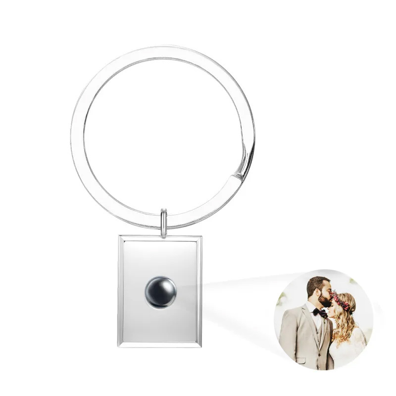 Personalized Photo Projection Keychain Custom Photo Keychain For Love