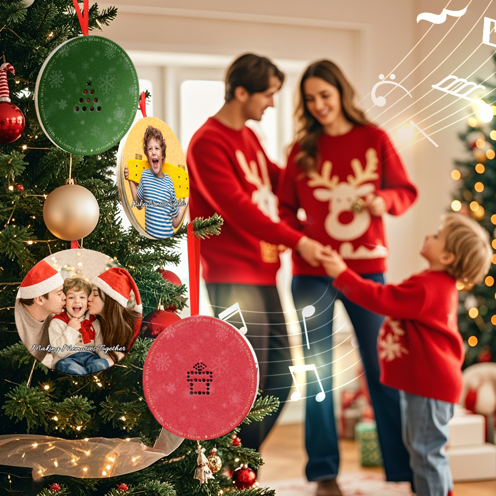 Custom Music and Photo Christmas Ornaments – Play Music, Relive Cherished Memories